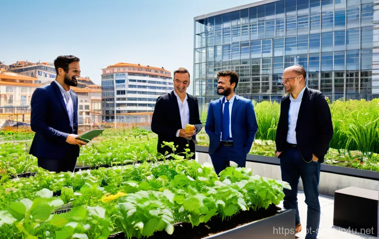 전략경영 전문 자격요건 - **Prompt 1: AI-Powered Business Innovation in Lisbon**
    A group of diverse business professionals...